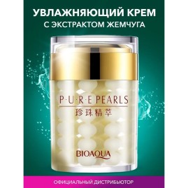 Крем для лица BIOAQUA увлажняющий, антивозрастной с эктрактом жемчуга, 60 мл