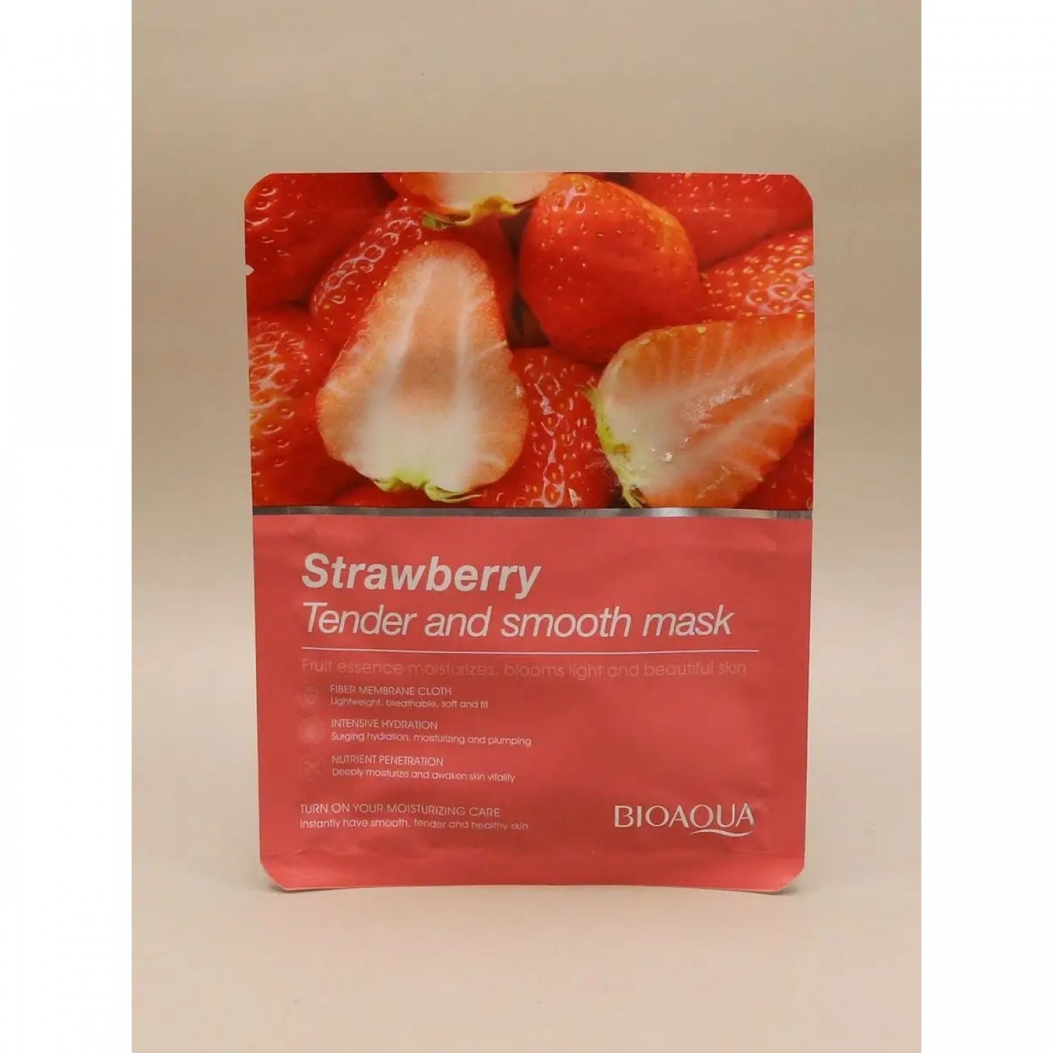Маска для лица BIOAQUA Strawberry Tender and Smooth Mask 25 г 139160824 ...